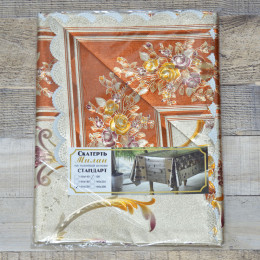 Скатерть 140*220см виниловая "Милан", в ассортименте