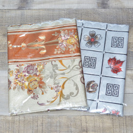 Скатерть 140*220см виниловая "Милан", в ассортименте