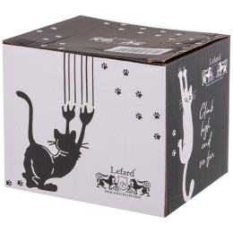 Кружка 380мл с силиконовой крышкой Котомания 756-281