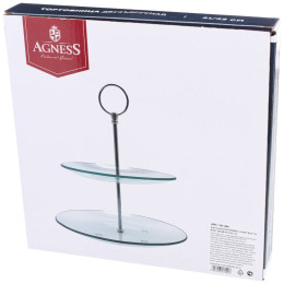 Тортовница 2-х ярусная "Хайтек" 21см, 25см