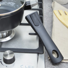 Ковш 1,5л со съемной ручкой и стеклянной крышкой "Комфорт" тм Традиция