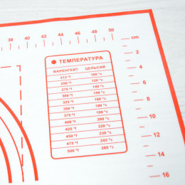 Коврик силиконовый для раскатки теста 60*40*0,1см