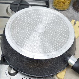 Сотейник 24см Базальт с крышкой