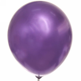 Шары воздушные "Металлик" фиолетовый 5шт 30см