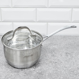 Набор посуды 5 предметов ковш 1,8л; кастрюли 1,8л; 2,3л; 3,3л; 5,8л нерж, 7-ми слойное дно