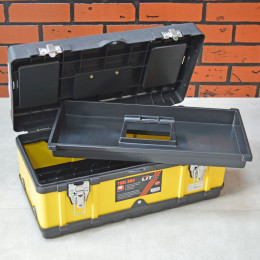 Ящик для инструментов 450*245*213мм с металлическими замками "LIT-Q19" 191894