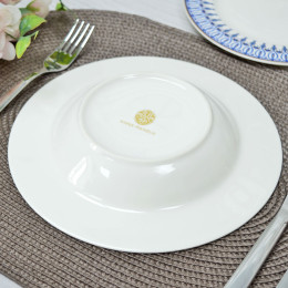 Тарелка суповая 21,5см Аквамарин