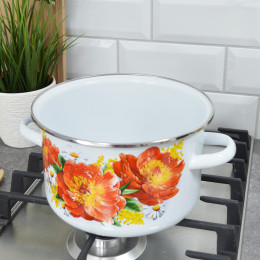 Кастрюля 3л "Пионы"