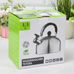 Чайник 1,5л стальной индукция