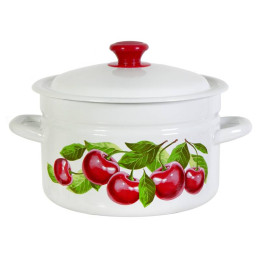 Кастрюля 5л цилиндрическая с рисунком