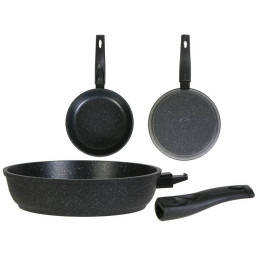 Сковорода 24см Гранит star со съемной ручкой