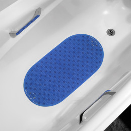 Коврик для ванны "Массажный" 38х69 см синий 6807-blue