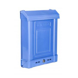 Ящик почтовый с замком синий М6179