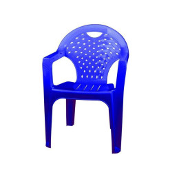 Кресло пластиковое синее