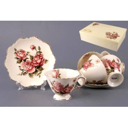 Чайный набор 12 предметов 220мл Корейская роза