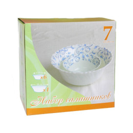 Набор салатников 7 предметов 11см 6шт, 20см 1шт Антураж