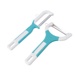 Овощечистка 2шт 15,5см пластик, металл