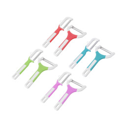 Овощечистка 2шт 15,5см пластик, металл