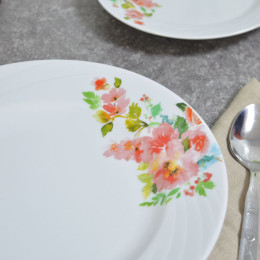 Тарелка 175мм мелкая форма Голубка Флёр