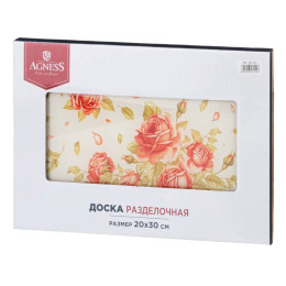 Доска разделочная "Корейская роза" 20*30*0,4см