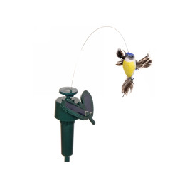 Фигура садовая "Летающая птичка" 30см крутящий элемент, на солнечной батарее
