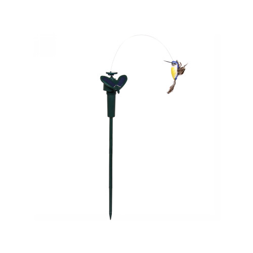 Фигура садовая "Летающая птичка" 30см крутящий элемент, на солнечной батарее