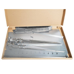 Мангал разборный 500*300*140*0,5 + 5 шампуров, в коробке