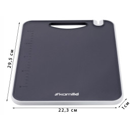 Доска разделочная 29,6*22,4*0,8см пластиковая