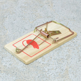 Мышеловка деревянная большая набор из 3-х шт KS-2