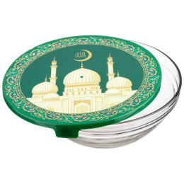 Набор салатников 5 предметов с пластиковыми крышками "СУРА"