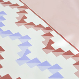 Клеенка на ткани ПЕРМЬ 1,3*25м бежевый-сиреневый