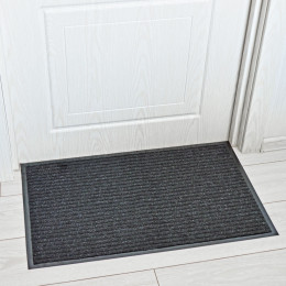 Коврик 50*80см влаговпитывающий ребристый FLOOR MAT Стандарт Лайт, черный