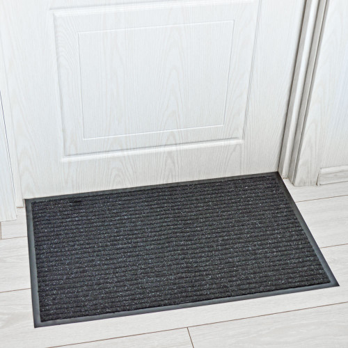 Коврик 50*80см влаговпитывающий ребристый FLOOR MAT Стандарт Лайт, черный