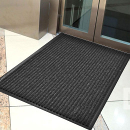 Коврик 120*180см влаговпитывающий ребристый FLOOR MAT Стандарт Лайт, черный
