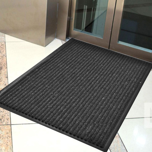 Коврик 120*180см влаговпитывающий ребристый FLOOR MAT Стандарт Лайт, черный