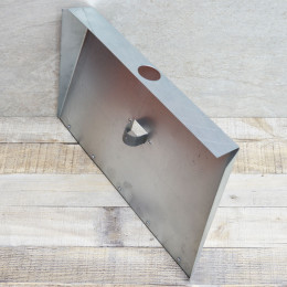 Лопата снеговая 3-х бортная 430*350мм оцинкованная с планкой