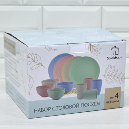 Столовый набор 12 предметов "Пикник", пластик