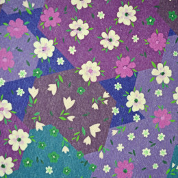 Подстилка ковер для бани "Скрутка" 145*50см "Цветочная мозаика" тм "Бацькина баня"