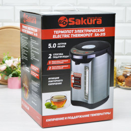 Термопот 5л SA-315B черный