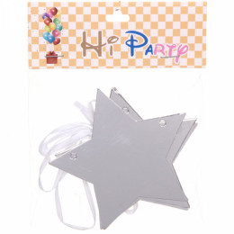 Растяжка "Звездочка" 2м 10см серебро