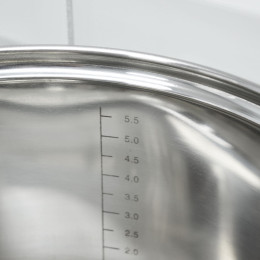 Набор кастрюль 6 предметов 1,8л; 2*2,3л; 2*3,3л; 5,8л нерж, 7-ми слойное дно
