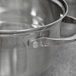 Набор кастрюль 6 предметов 1,8л; 2*2,3л; 2*3,3л; 5,8л нерж, 7-ми слойное дно