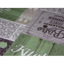 Клеенка столовая нетканая основа 20м Мажор 135см 433513