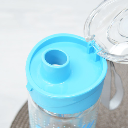 Бутылка для воды 500мл "Luya" стеклянная декорированная в ассортименте
