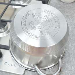 Кастрюля 2,7л нержавеющая сталь DE LUXE