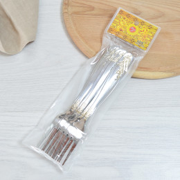 Вилка столовая 20,5см с рисунком "Цветы" упаковка из 6шт