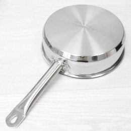 Сковорода 24см Общепит, без крышки глубокая, индукция ТРС 3,5мм, покрытие Xylan