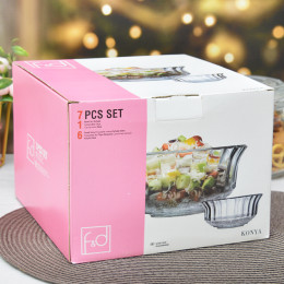 Набор салатников "Konya" 1шт 22см, 6шт 11см