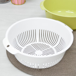 Миска-дуршлаг "Bergamo" салатовый