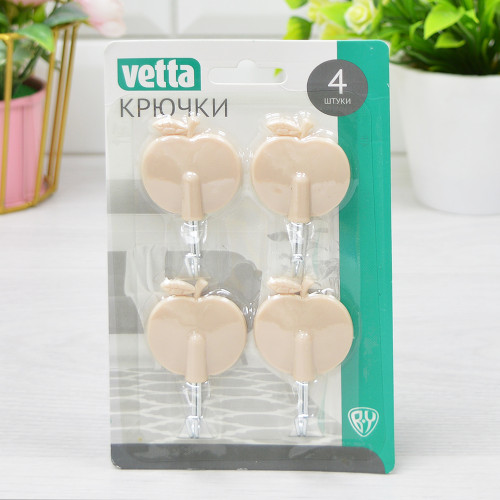 Крючки самоклеящиеся 4шт WF-006 VETTA